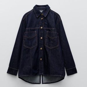 Zara NWT Denim Overshirt